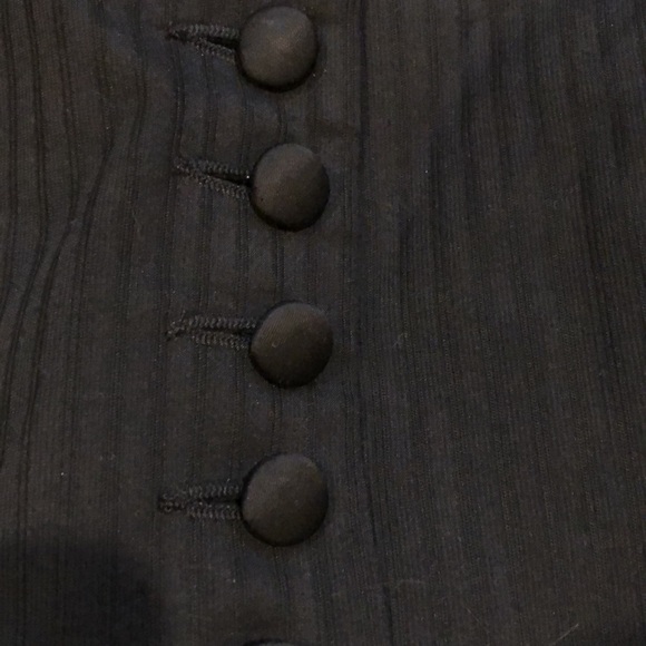 Nanette Lepore  black tuxedo halter vest - Picture 3 of 9